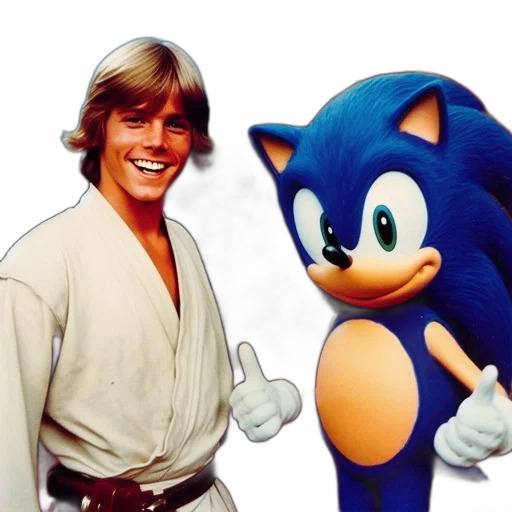 two, figures, including, jedi-like transparent PNG cut-out