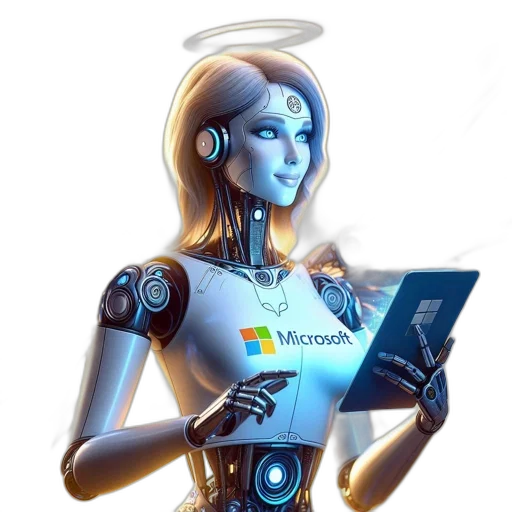 robot, concept art, cyberpunk, 3d render transparent PNG cut-out