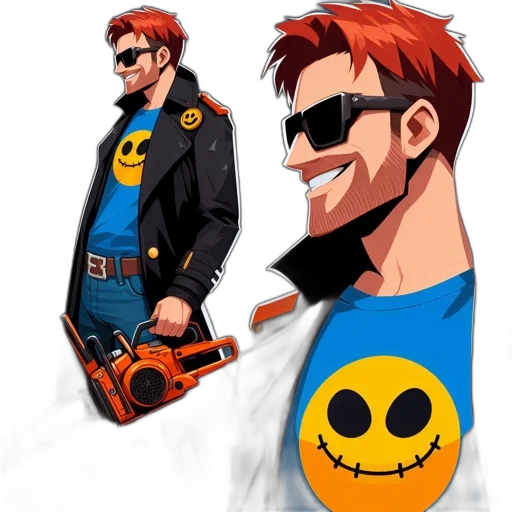 jacket, comic book art, concept art, cartoon transparent PNG cut-out