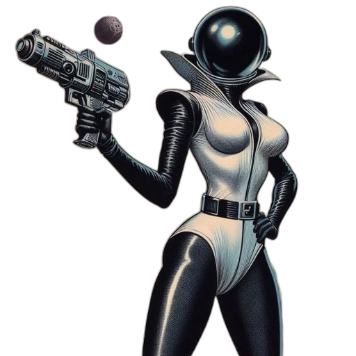 robot, weapon, concept art, comic book art transparent PNG cut-out