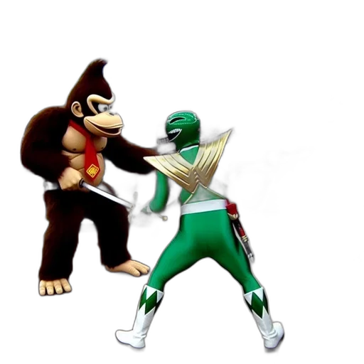 concept art, 3d render, pixel art, green transparent PNG cut-out