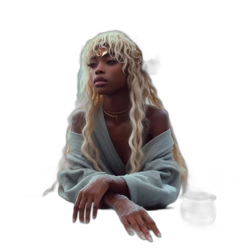 hair, jewelry, creature, dress transparent PNG cut-out
