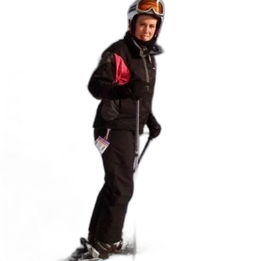 jacket, staff, person, ski transparent PNG cut-out