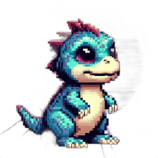 dragon, creature, staff, animal transparent PNG cut-out