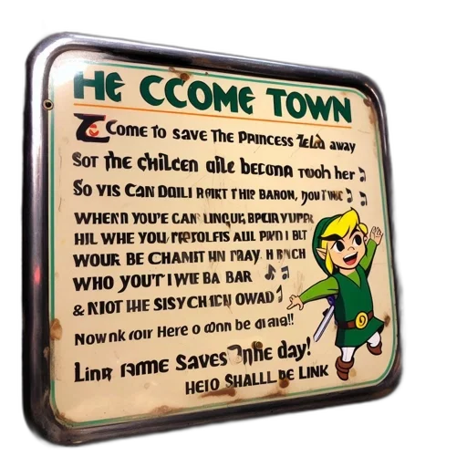 city street, vintage-styled, poster, features transparent PNG cut-out