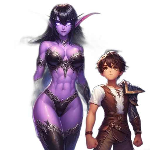 fantasy art, concept art, pixel art, comic book art transparent PNG cut-out