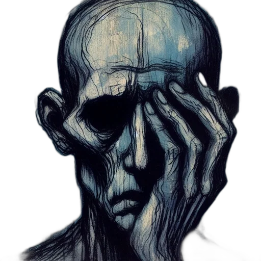 mask, face, robot, creature transparent PNG cut-out