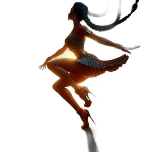 dress, staff, concept art, fantasy art transparent PNG cut-out