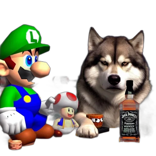 bottle, animal, pixel art, concept art transparent PNG cut-out