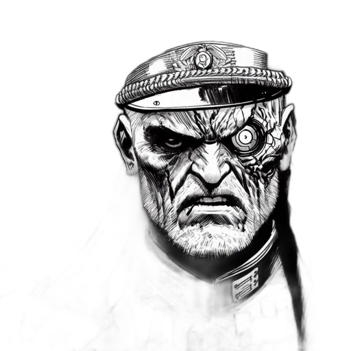 face, mask, creature, comic book art transparent PNG cut-out