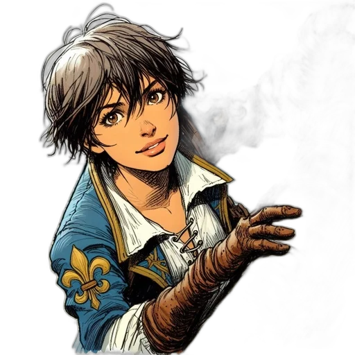 staff, weapon, face, jacket transparent PNG cut-out