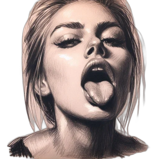 face, hair, jacket, creature transparent PNG cut-out