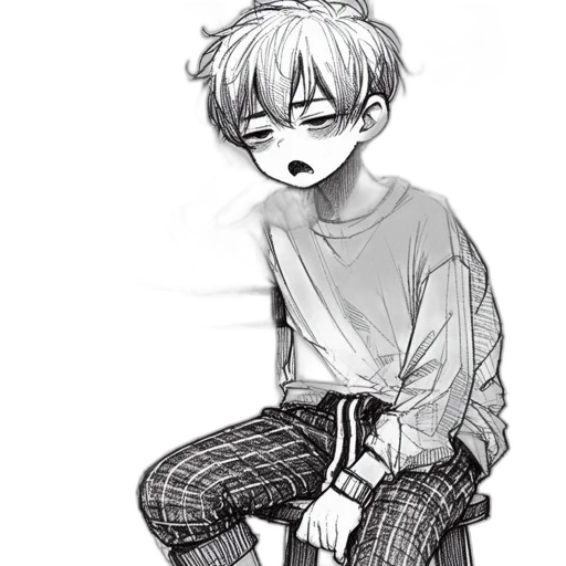 creature, mask, pencil sketch, anime transparent PNG cut-out