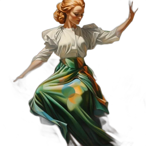 dress, staff, concept art, fantasy art transparent PNG cut-out