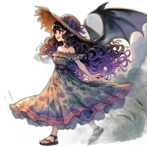 dragon, dress, fantasy art, concept art transparent PNG cut-out