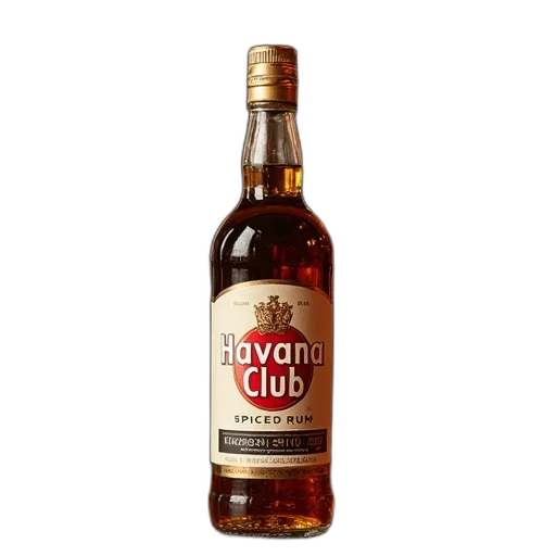 bottle, havana, club, spiced transparent PNG cut-out