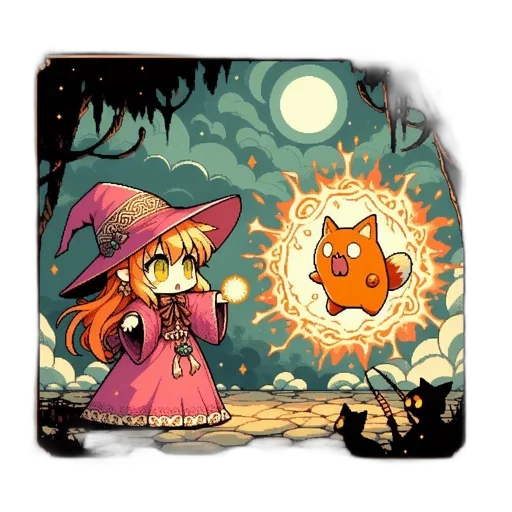 concept art, fantasy art, pixel art, comic book art transparent PNG cut-out