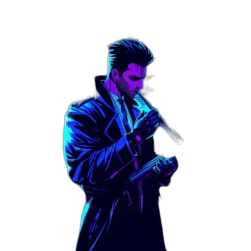 jacket, weapon, sword, staff transparent PNG cut-out