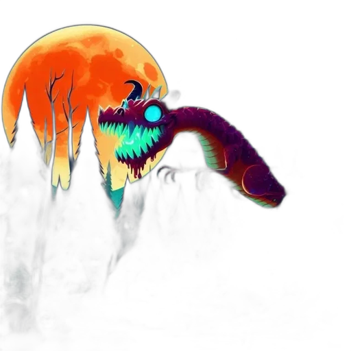 dragon, creature, mask, animal transparent PNG cut-out