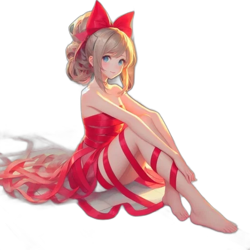 dress, staff, crown, flower transparent PNG cut-out