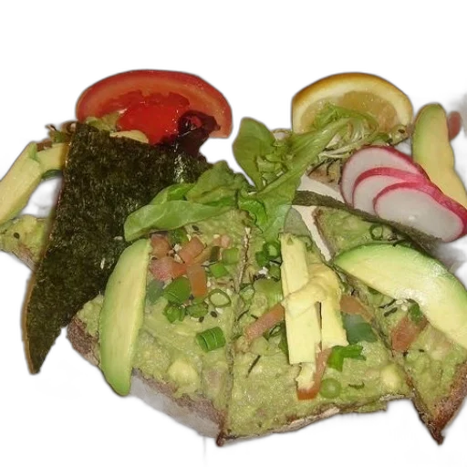 food, plate, avocado, toast transparent PNG cut-out
