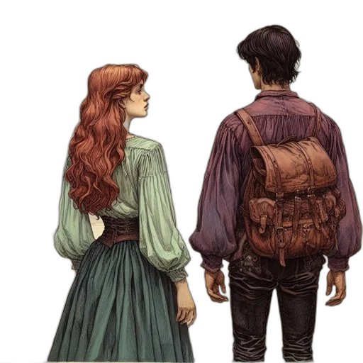 jacket, dress, concept art, watercolor transparent PNG cut-out
