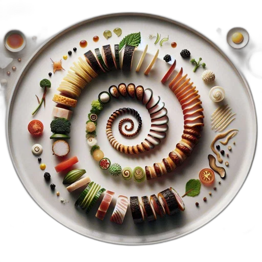 food, jewelry, 3d render, earth tones transparent PNG cut-out