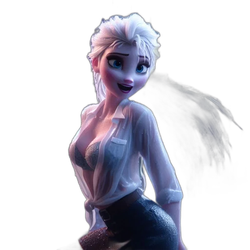 staff, dress, face, creature transparent PNG cut-out