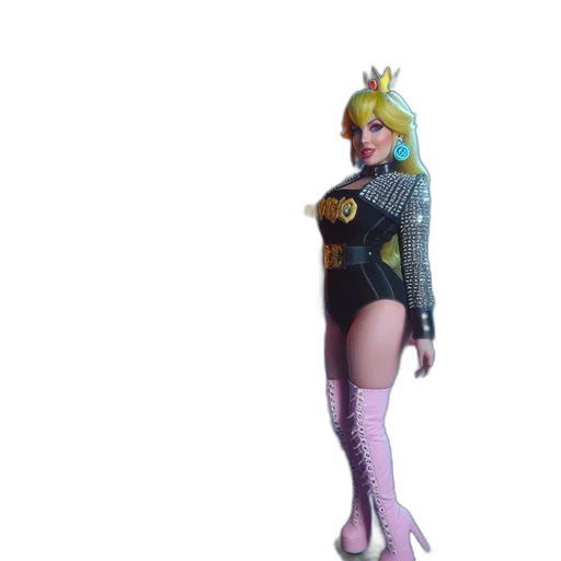 crown, staff, dress, robot transparent PNG cut-out