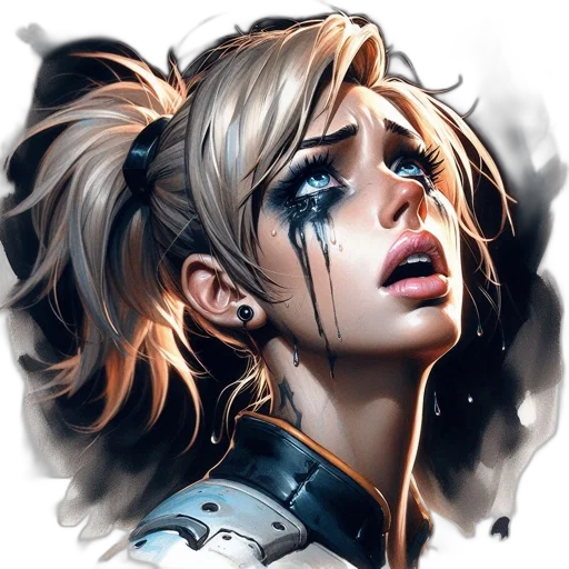 face, concept art, fantasy art, photorealistic transparent PNG cut-out