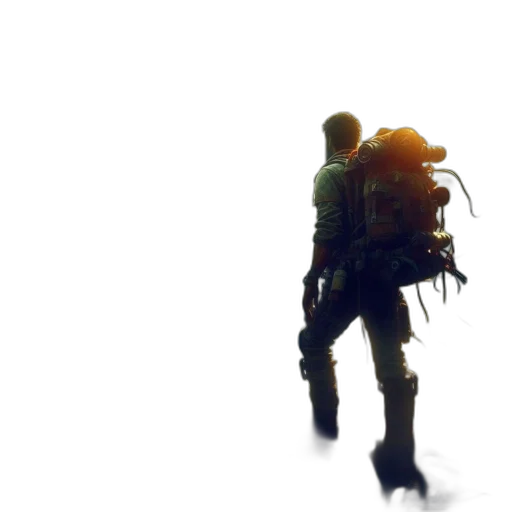 robot, weapon, creature, jacket transparent PNG cut-out