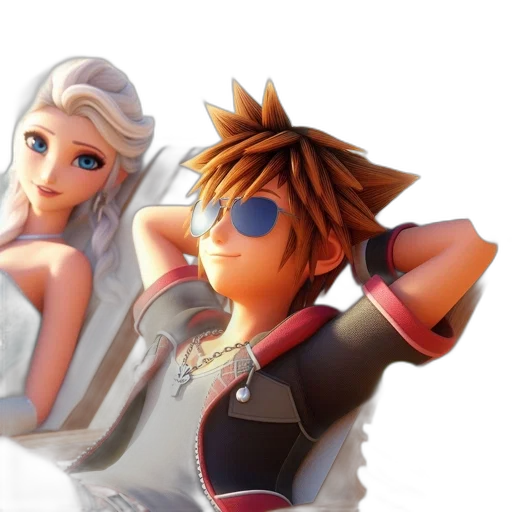 3d render, concept art, anime, fantasy art transparent PNG cut-out