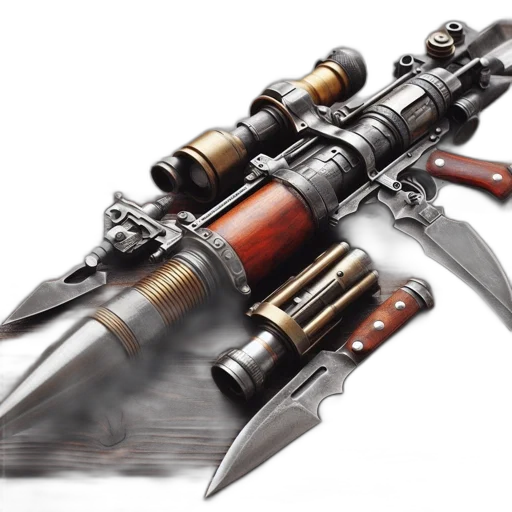 weapon, sword, concept art, 3d render transparent PNG cut-out