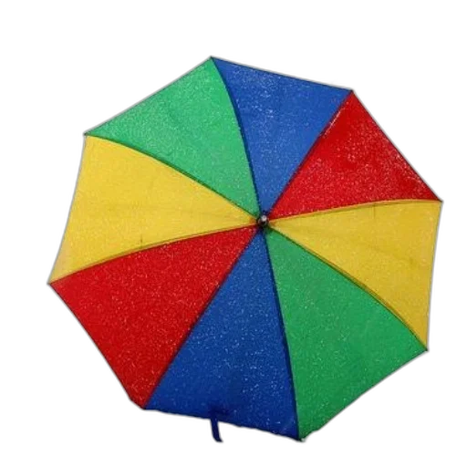umbrella, hat, jacket, staff transparent PNG cut-out