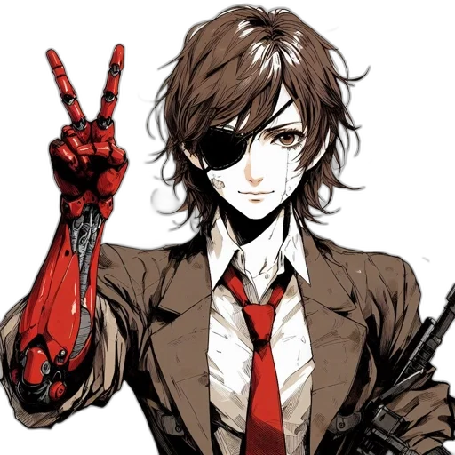 weapon, staff, comic book art, anime transparent PNG cut-out