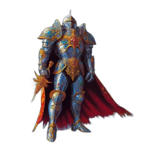 sword, concept art, fantasy art, 3d render transparent PNG cut-out