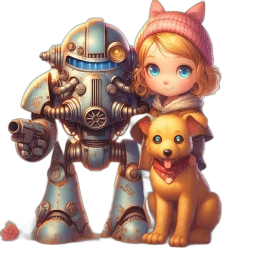 robot, animal, concept art, fantasy art transparent PNG cut-out