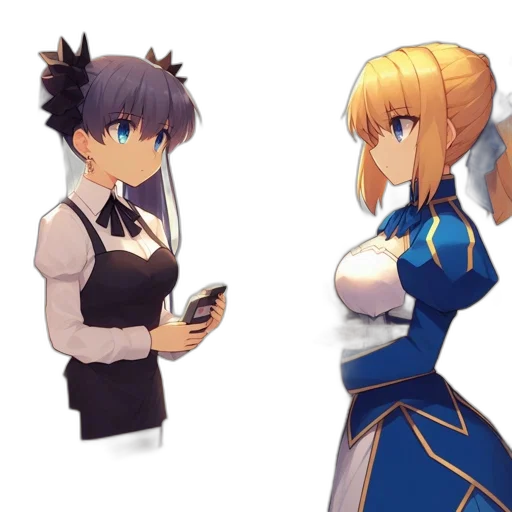 dress, staff, concept art, anime transparent PNG cut-out