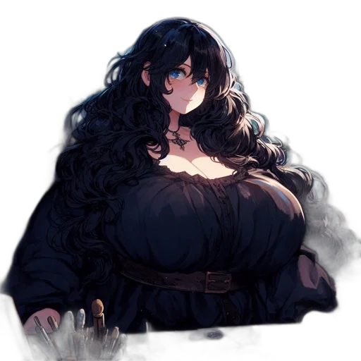 dress, crown, creature, face transparent PNG cut-out