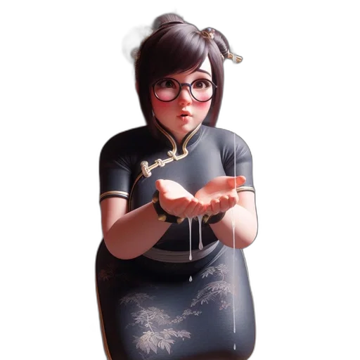 dress, staff, umbrella, weapon transparent PNG cut-out