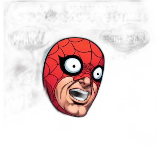 mask, face, creature, comic book art transparent PNG cut-out
