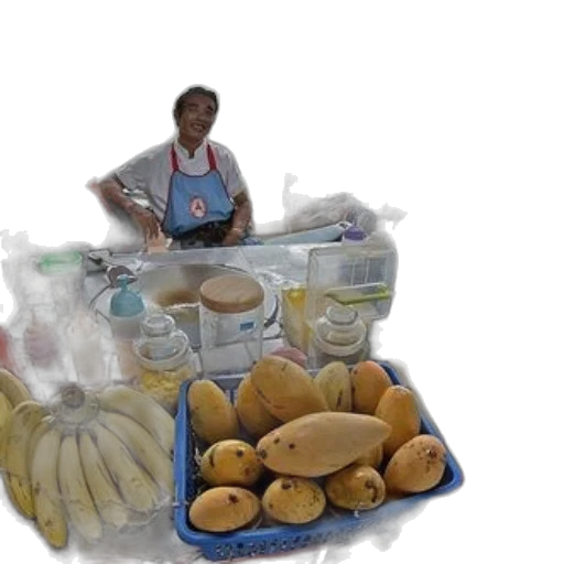food, photorealistic, street, vendor transparent PNG cut-out