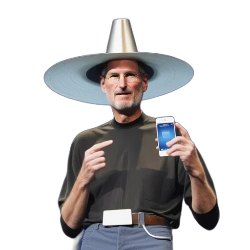 hat, staff, robot, animal transparent PNG cut-out