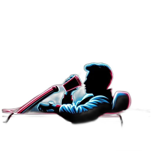 robot, staff, jacket, bottle transparent PNG cut-out