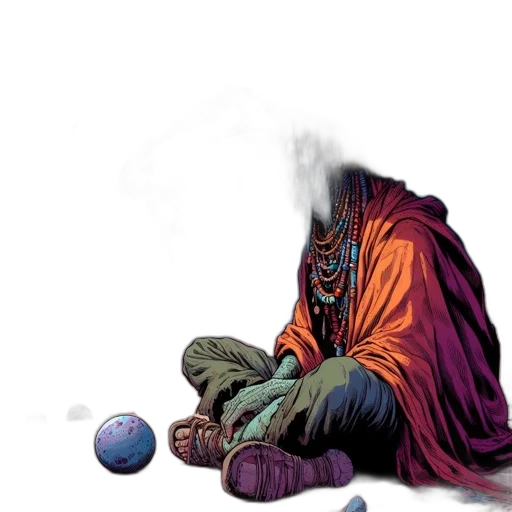 mask, comic book art, concept art, fantasy art transparent PNG cut-out