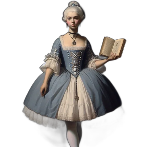 dress, staff, jewelry, face transparent PNG cut-out