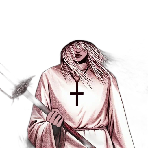 sword, staff, weapon, comic book art transparent PNG cut-out