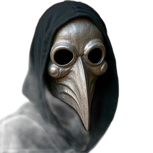 mask, face, creature, jacket transparent PNG cut-out