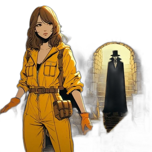 staff, jacket, weapon, concept art transparent PNG cut-out