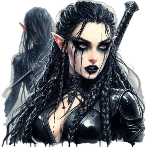 fantasy art, concept art, comic book art, pixel art transparent PNG cut-out